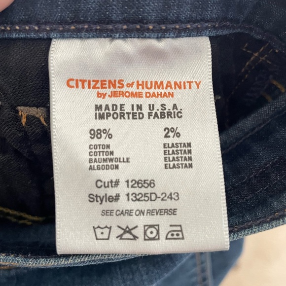 Citizens of Humanity size 31 wide bottom jeans - Picture 7 of 8